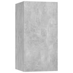 vidaXL Ensemble de meubles TV 4 Pièces Gris béton Bois d'ingénierie