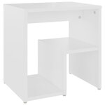 vidaXL Table de chevet Blanc 40x30x40 cm Aggloméré