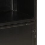 vidaXL Armoire de salle de bain 40x27x90 cm fer et bois de manguier