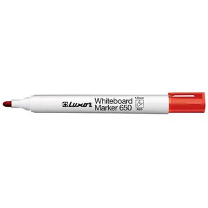 Marqueur 650 tableaux blancs pte ogive 1-3 mm rouge luxor
