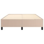 VidaXL Cadre de lit sans matelas cappuccino 140x200 cm similicuir