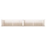 vidaXL Jardinières 2 Pièces blanc bois de pin massif