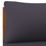vidaXL Canapé de jardin à 2 places avec coussin Bois d'acacia massif