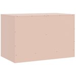 vidaXL Meubles TV 2 Pièces rose 67x39x44 cm acier