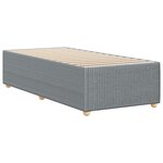 vidaXL Cadre de lit Gris clair 80x200 cm Tissu