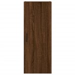 vidaXL Buffet haut Chêne marron 34 5x34x180 cm Bois d'ingénierie