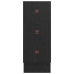 vidaXL Cadre de Lit de Rangement en Chêne Noir 90x200 cm