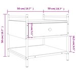 vidaXL Table basse sonoma gris 50x50x50 cm bois d'ingénierie