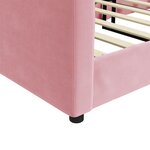 vidaXL Lit de repos rose 90x200 cm velours