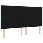 vidaXL Tête de lit Tête de lit avec boutons en cristal capitonné vert foncé 180 cm Velours