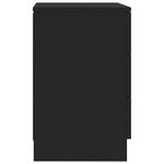 vidaXL Table de chevet Noir 38 x 35 x 56 cm Bois d'ingénierie