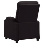 vidaXL Fauteuil de massage Noir Similicuir