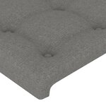 vidaXL Tête de lit gris foncé 100x5x78/88 cm tissu