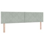 vidaXL Lit à Ressorts avec Matelas et Lumière LED Gris Clair 180x200 cm Velours