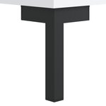 vidaXL Bureau blanc 140x50x75 cm bois d'ingénierie