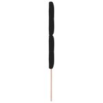 Tête de lit capitonnée noire en tissu 80 cm