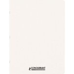 Cahier piqûre 96 pages seyès 90 g  couverture personnalisable  format 24 x 32 cm CONQUERANT