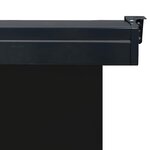 vidaXL Auvent latéral de balcon 125x250 cm noir
