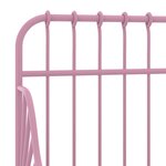 vidaXL Cadre de lit extensible sans matelas rose métal 80x130/200 cm