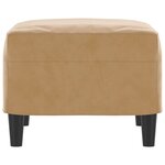 vidaXL Repose-pied Marron 60x50x41 cm Velours
