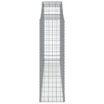 vidaXL Paniers à gabions arqués 6 Pièces 300x50x160/180 cm fer galvanisé