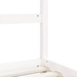 vidaXL Cadre de lit pour enfants blanc 90x200 cm bois de pin massif