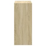 vidaXL Bibliothèque chêne sonoma 68 5x32x75 cm bois d'ingénierie