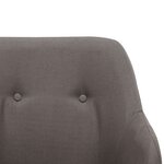 vidaXL Chaise à bascule Gris clair Tissu