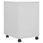 vidaXL Classeur mobile Gris clair 39x45x60 cm Acier