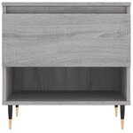 vidaXL Tables basses 2 Pièces sonoma gris 50x46x50 cm bois d'ingénierie