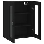 vidaXL Armoire murale noir 69 5x34x90 cm bois d'ingénierie