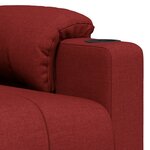 vidaXL Fauteuil inclinable électrique Rouge bordeaux Tissu