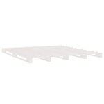 vidaXL Lit de palette blanc 150x200 cm bois de pin massif très grand
