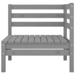 Salon de jardin meuble d'extérieur ensemble de mobilier 8 pièces gris bois de pin massif 02_0017860