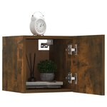 vidaXL Meubles TV muraux 2 Pièces Chêne fumé 30 5x30x30 cm