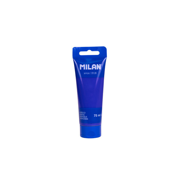 Tube 75ml peinture acrylique bleu outremer