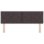 vidaXL Tête de lit Design en diamant Marron foncé 160 cm Tissu