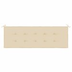 vidaXL Coussin de banc de jardin beige 150x50x4 cm tissu oxford