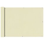 vidaXL Écran de balcon en tissu Oxford 75x600 cm Crème