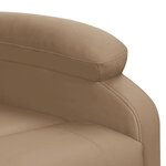 vidaXL Fauteuil de massage Cappuccino Similicuir