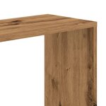 vidaXL Bibliothèque 5 niveaux chêne artisanal bois ingénierie