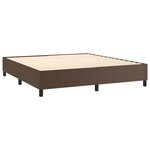vidaXL Cadre de lit Marron 180x200 cm Similicuir