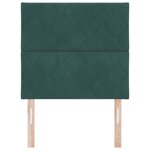 Tête de lit vidaXL Design Blocs en Diamant Vert Foncé 90 cm Velours