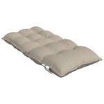 vidaXL Coussins de chaise à dossier bas lot de 4 taupe tissu oxford
