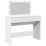 vidaXL Coiffeuse avec LED blanc 100x40x120 cm