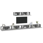 vidaXL Ensemble de meubles TV 6 Pièces Sonoma gris Bois d'ingénierie