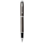 PARKER IM Stylo plume  espresso intense  plume moyenne  encre bleue  Coffret cadeau