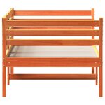 vidaXL Lit de jour cire marron 100x200 cm bois de pin massif