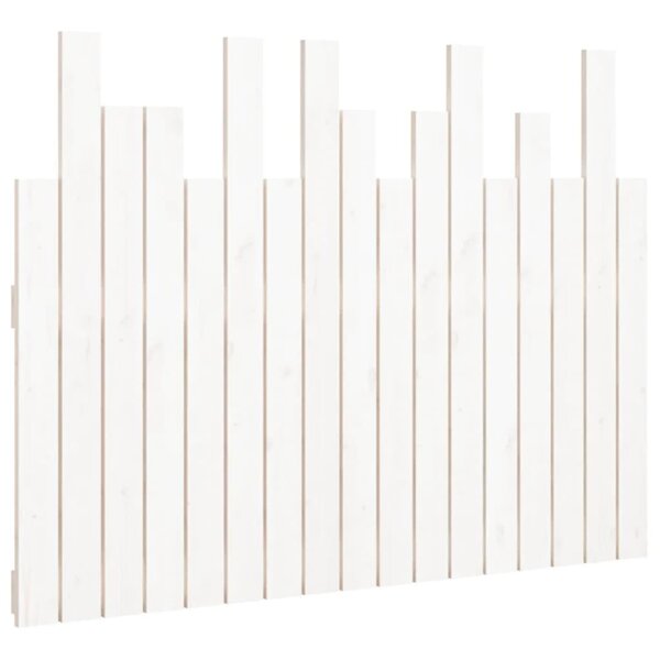 vidaXL Tête de lit murale Blanc 108x3x80 cm Bois massif de pin