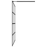 vidaXL Écran de douche Verre trempé transparent 140x195 cm